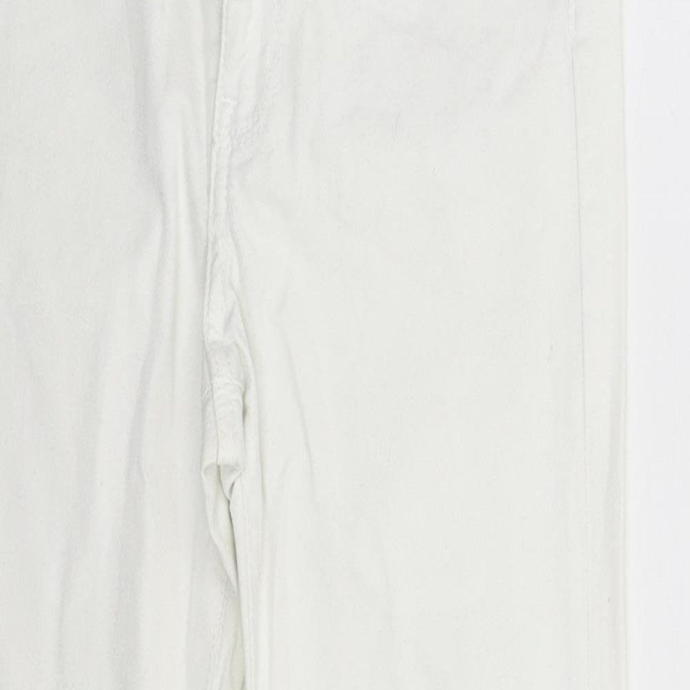 H&M Womens White  Denim Skinny Jeans Size 10 L26 in