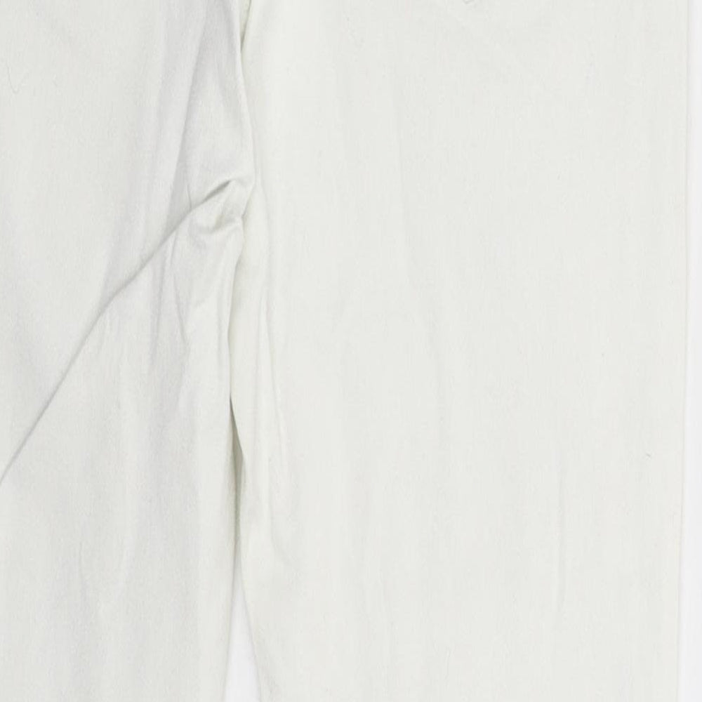 H&M Womens White  Denim Skinny Jeans Size 10 L26 in