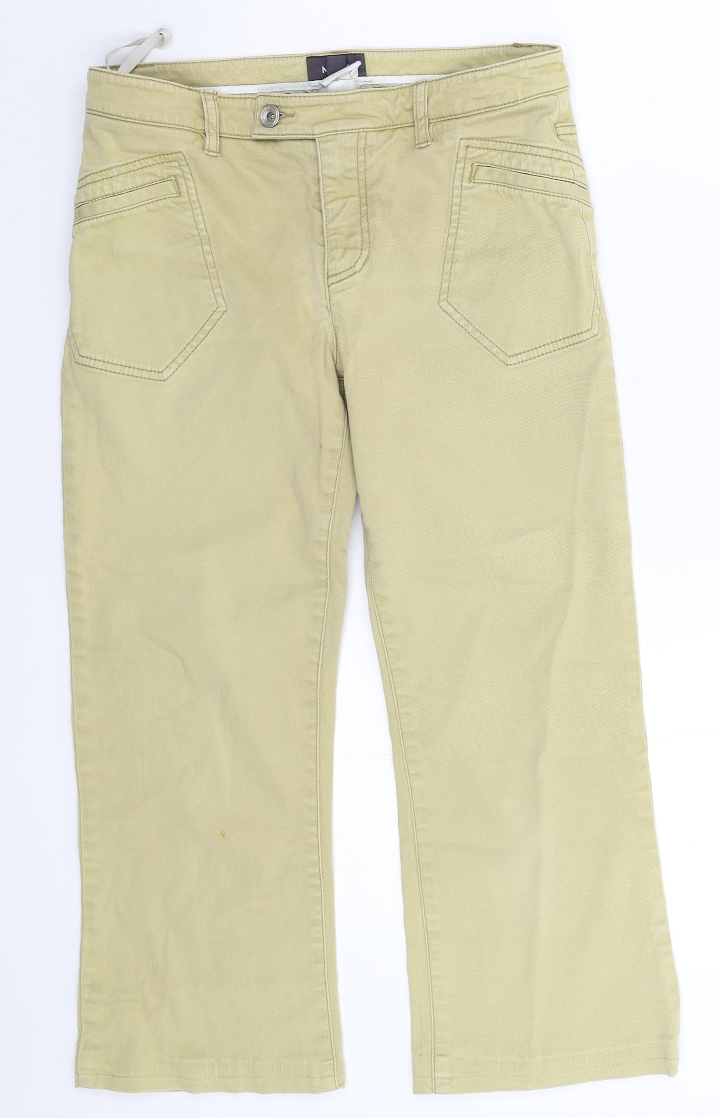 Mexx Womens Beige  Denim Cropped Jeans Size 10 L22 in
