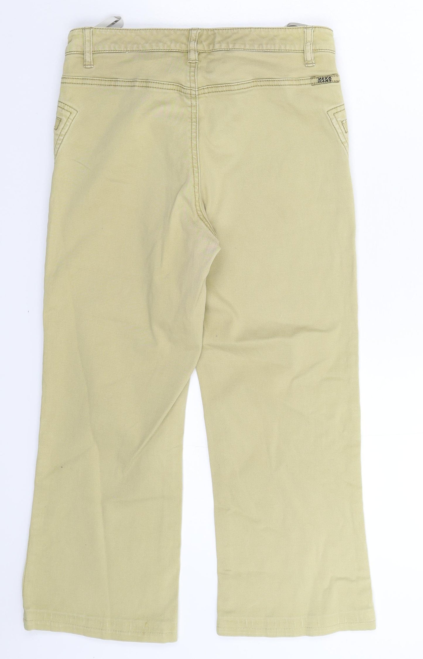 Mexx Womens Beige  Denim Cropped Jeans Size 10 L22 in