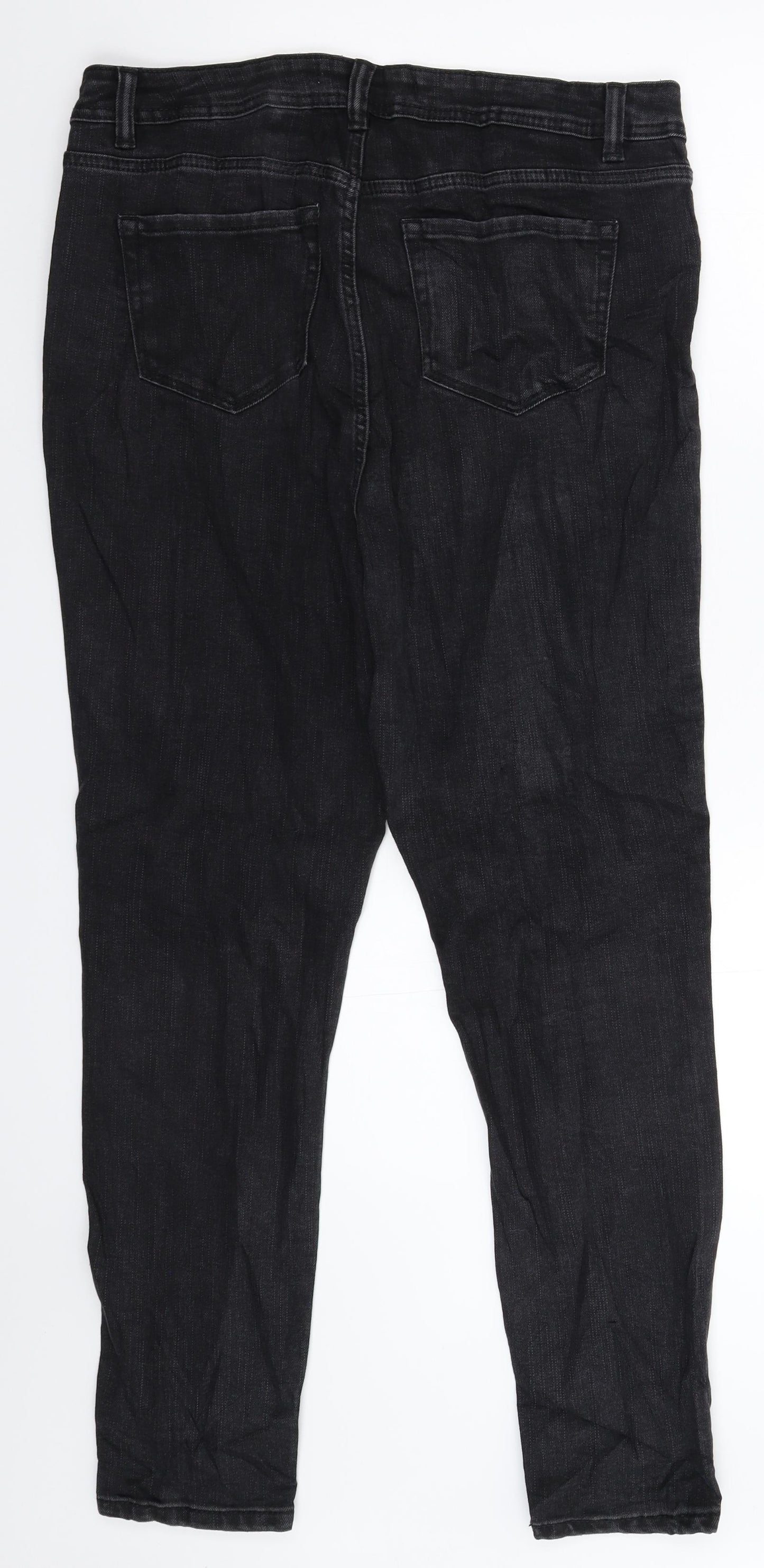 George Womens Black  Denim Skinny Jeans Size 18 L29 in