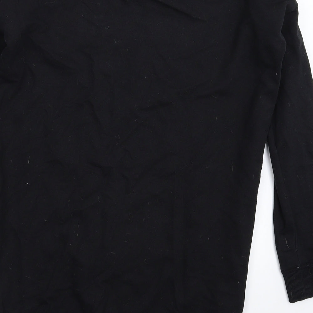 Sinsay Womens Black   Pullover Sweatshirt Size XS