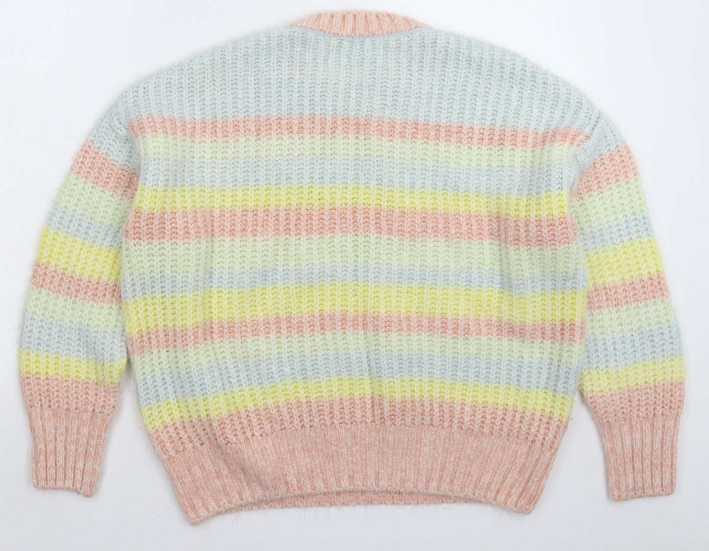 George Womens Multicoloured Striped Knit Pullover Jumper Size 18