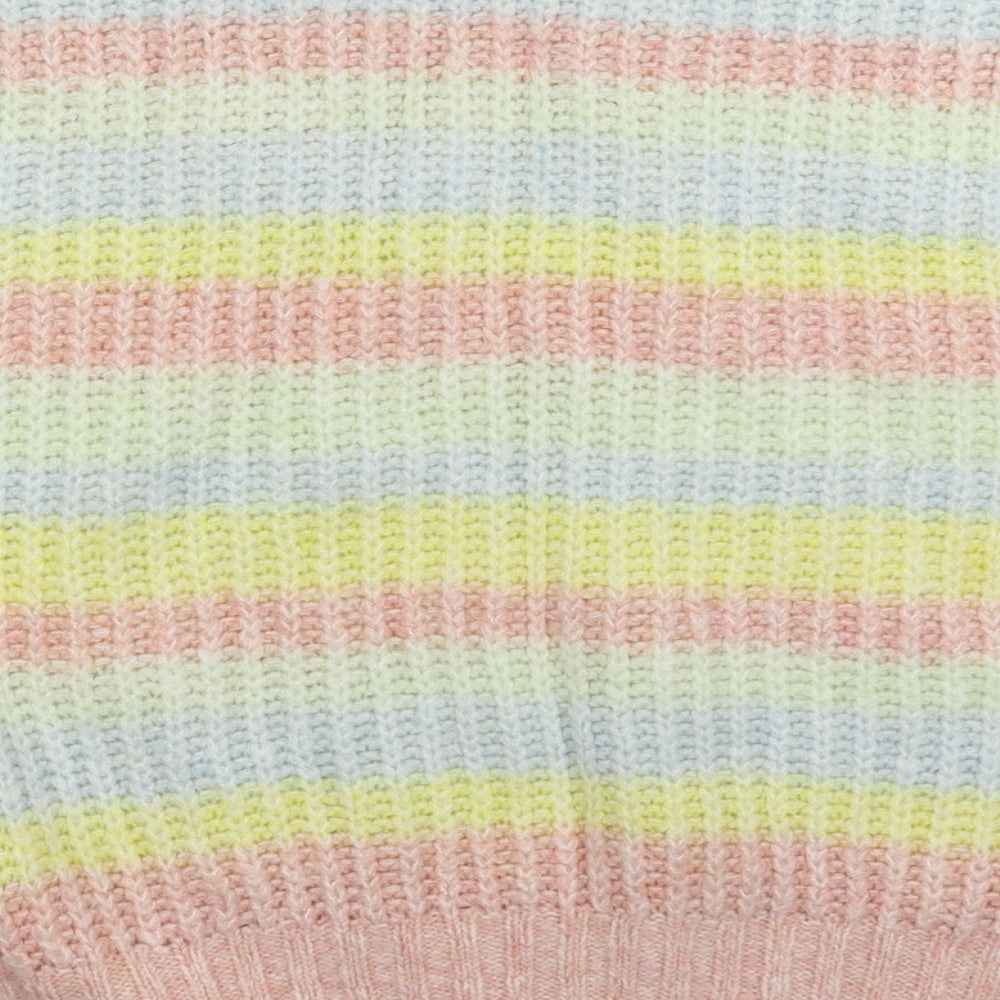 George Womens Multicoloured Striped Knit Pullover Jumper Size 18