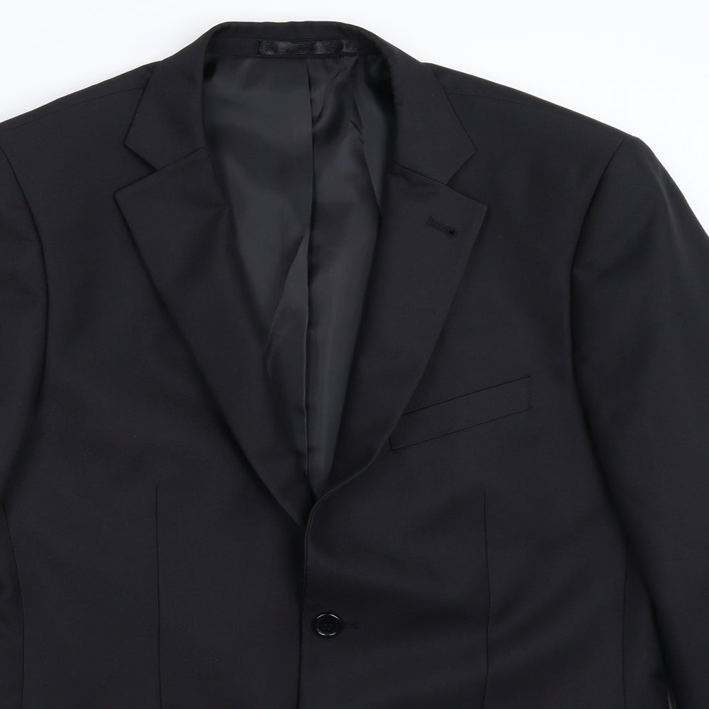 Primark Mens Black   Jacket Suit Jacket Size 40