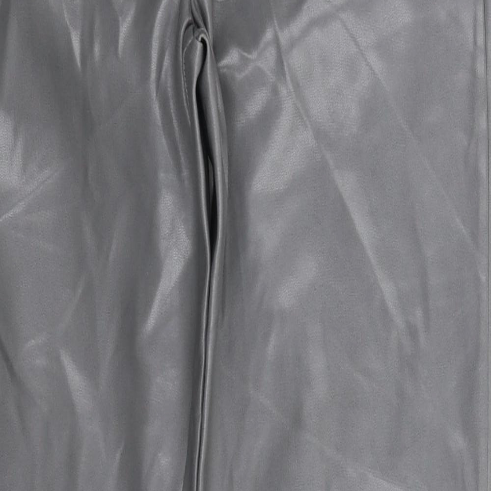Pink Soda Womens Grey   Trousers  Size 10 L32 in