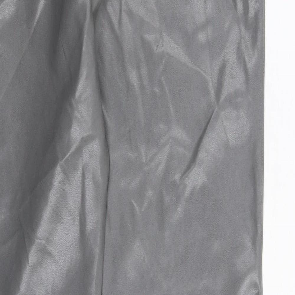 Pink Soda Womens Grey   Trousers  Size 10 L32 in