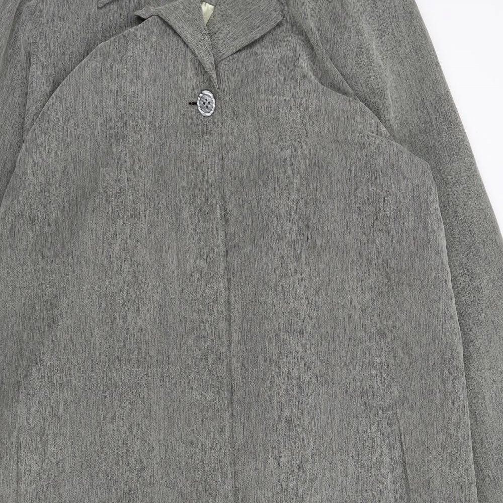 Four Seasons Womens Grey   Overcoat Coat Size L