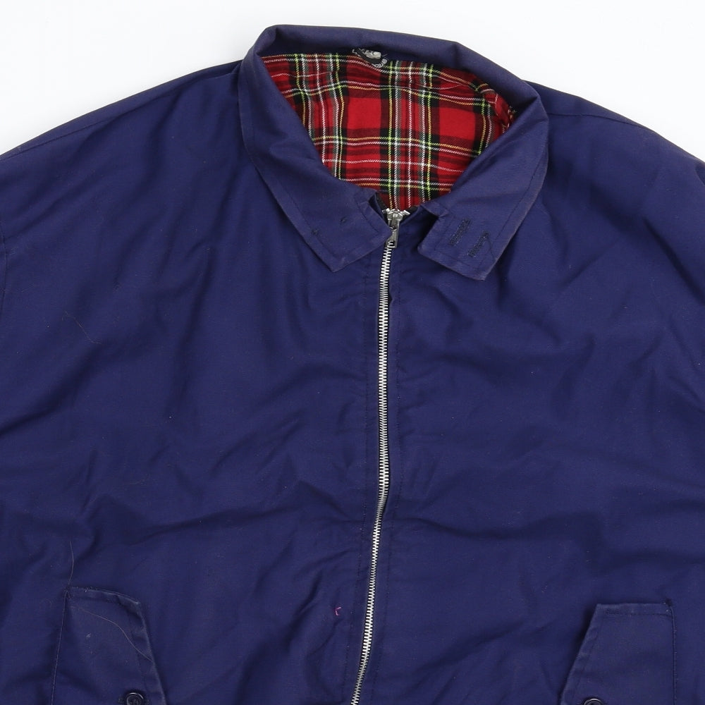 Preworn Mens Blue   Bomber Jacket Jacket Size 4XL
