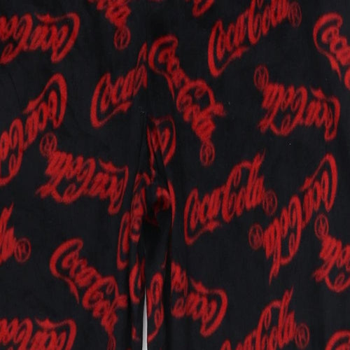 Primark Womens Black Solid Fleece Cami Pyjama Pants Size XL  - Coca-Cola