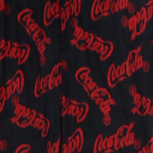 Primark Womens Black Solid Fleece Cami Pyjama Pants Size XL  - Coca-Cola