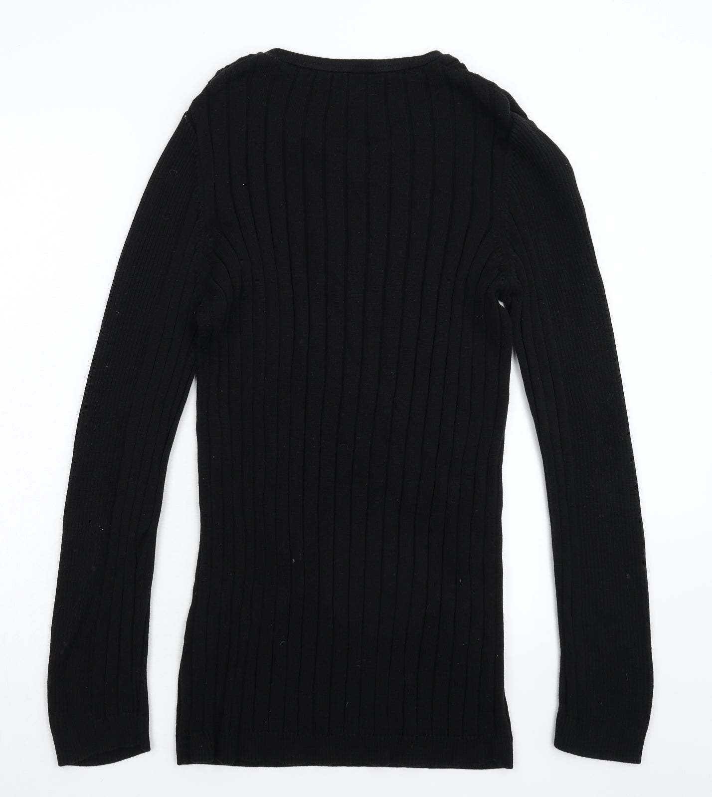 River Island Womens Black  Knit Pullover Jumper Size L