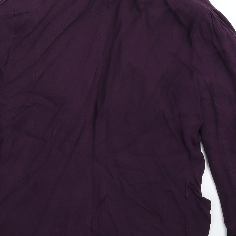 Internacionale Womens Purple   Jacket Blazer Size 12