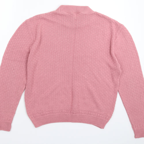 Glenbarr Womens Pink  Knit Pullover Jumper Size M
