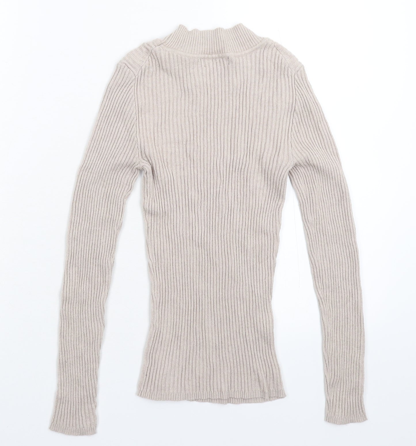 Preworn Womens Grey  Knit Pullover Jumper Size S