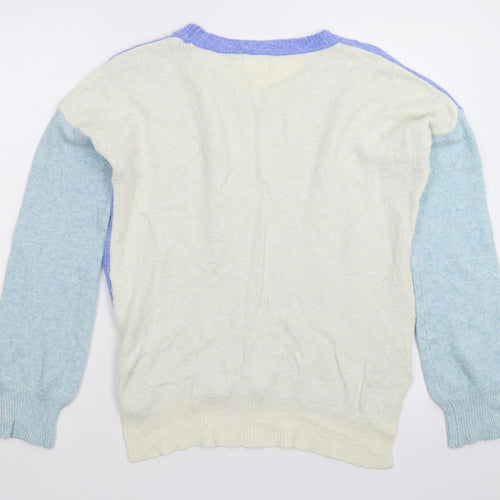Cape Daisy Womens Multicoloured  Knit Pullover Jumper Size 14