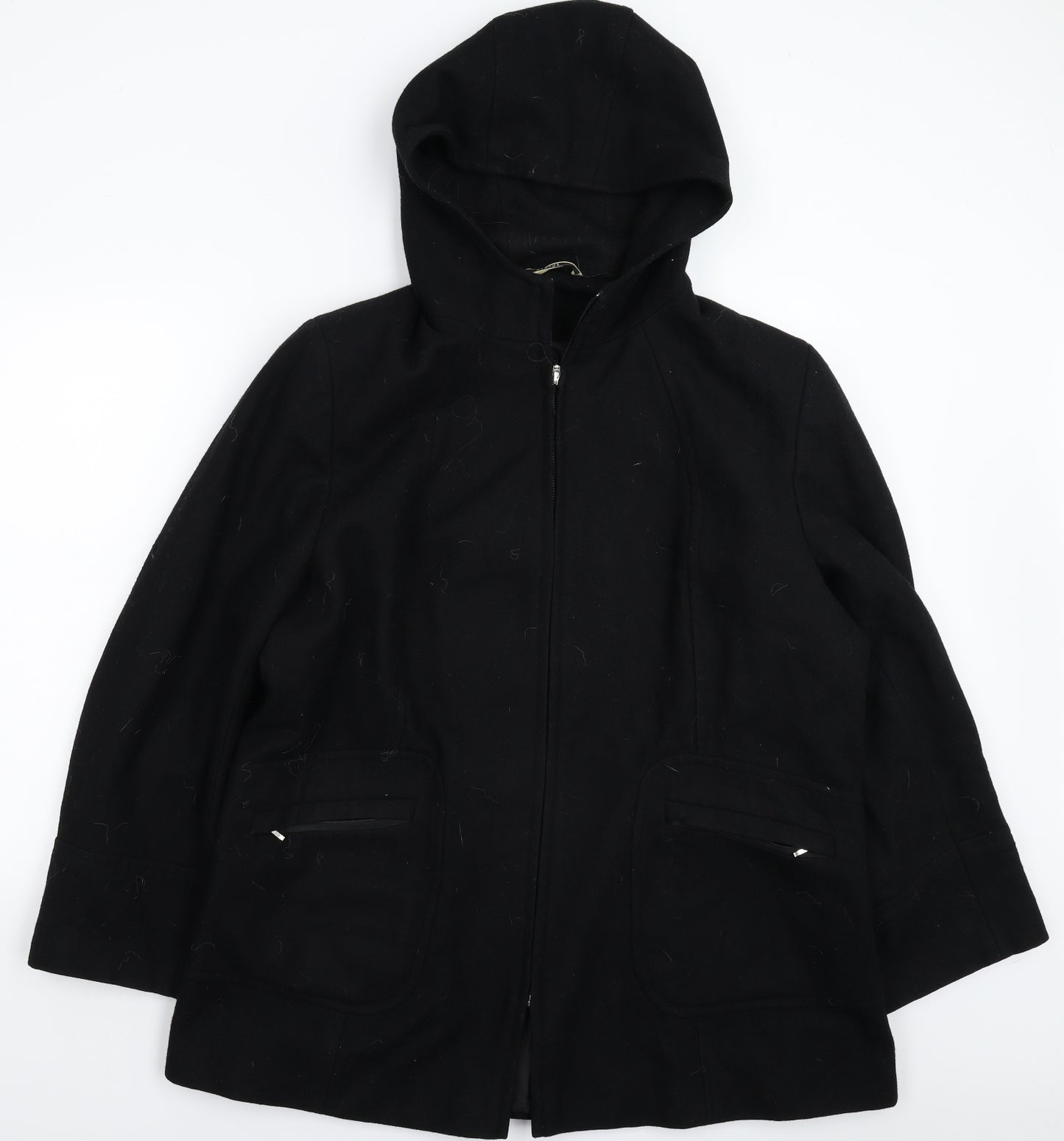 George Womens Black   Overcoat Coat Size 24