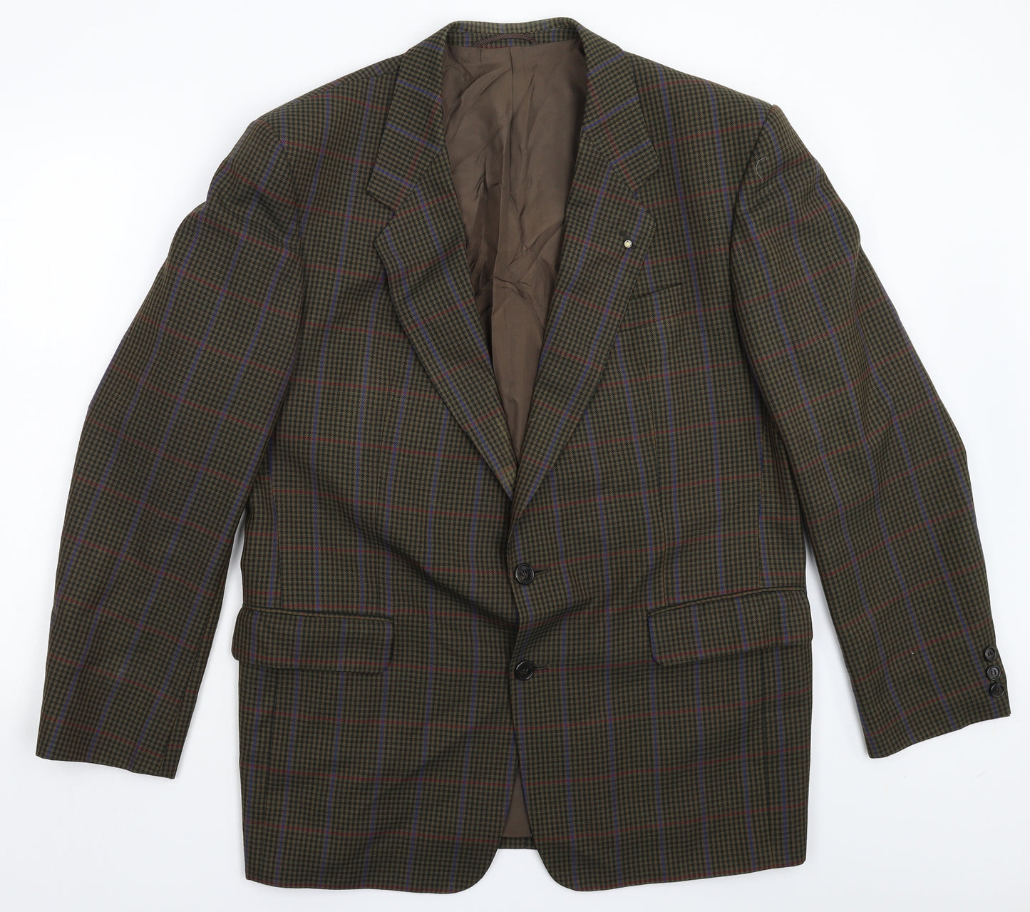 Bernhard Willhelm Mens Grey Check  Jacket Suit Jacket Size 40