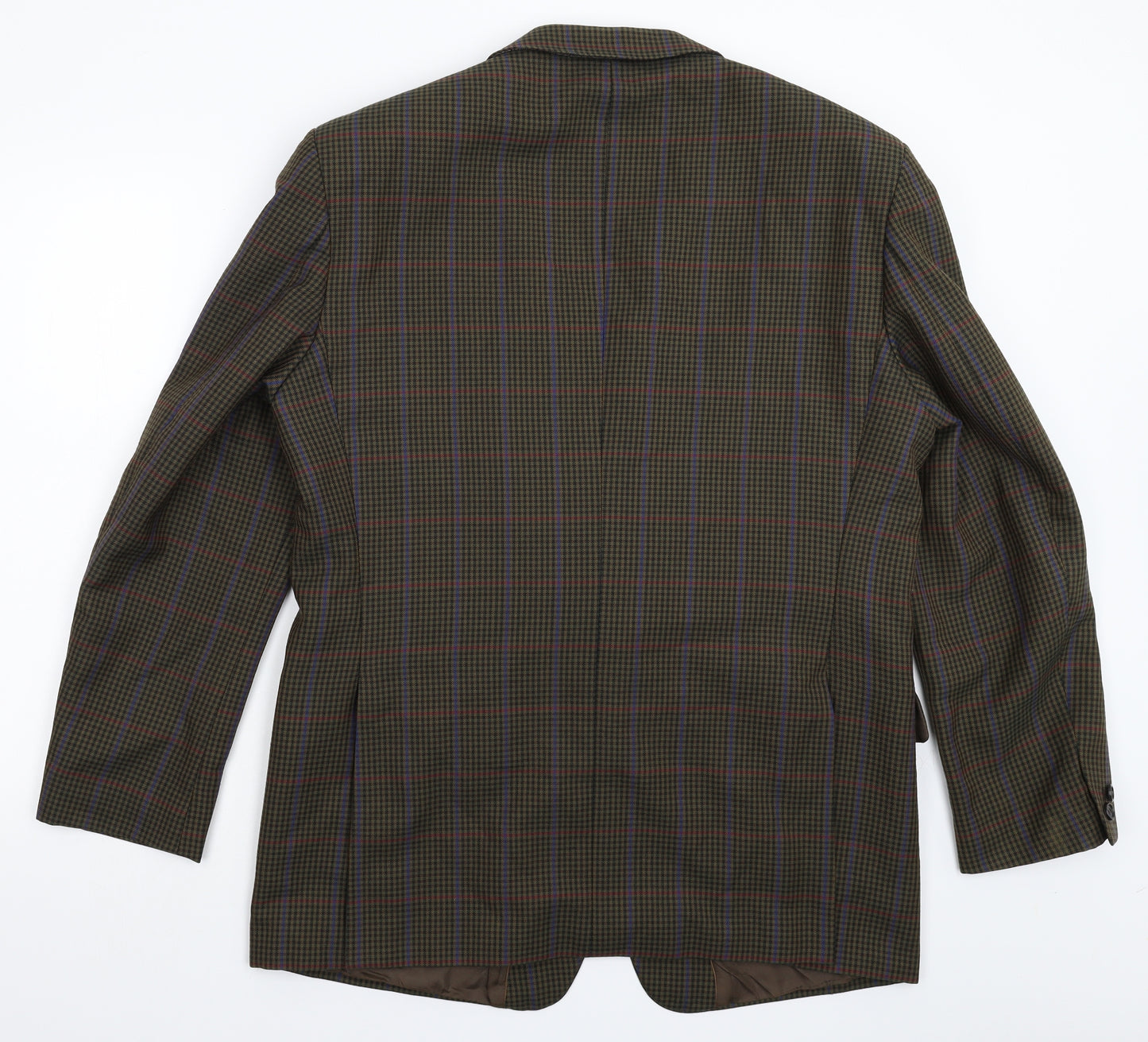 Bernhard Willhelm Mens Grey Check  Jacket Suit Jacket Size 40