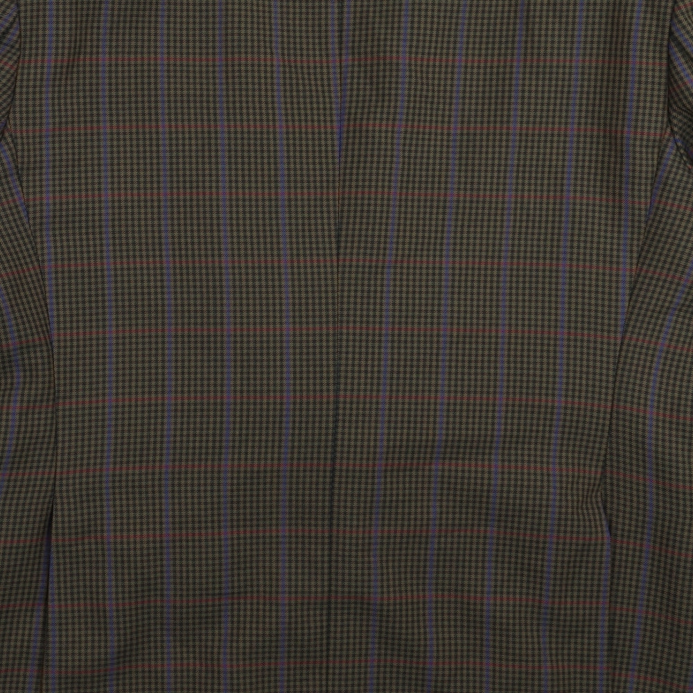 Bernhard Willhelm Mens Grey Check  Jacket Suit Jacket Size 40