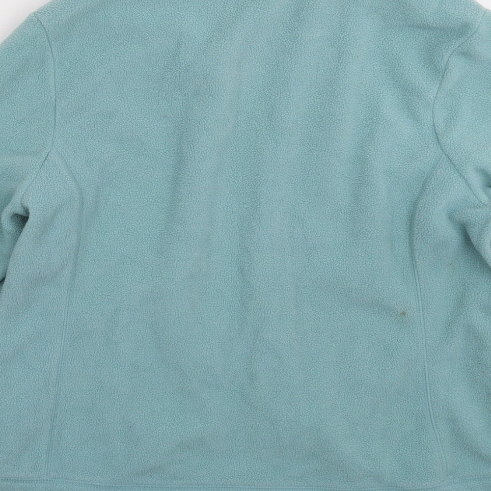 Preworn Womens Green  Fleece Jacket  Size 18