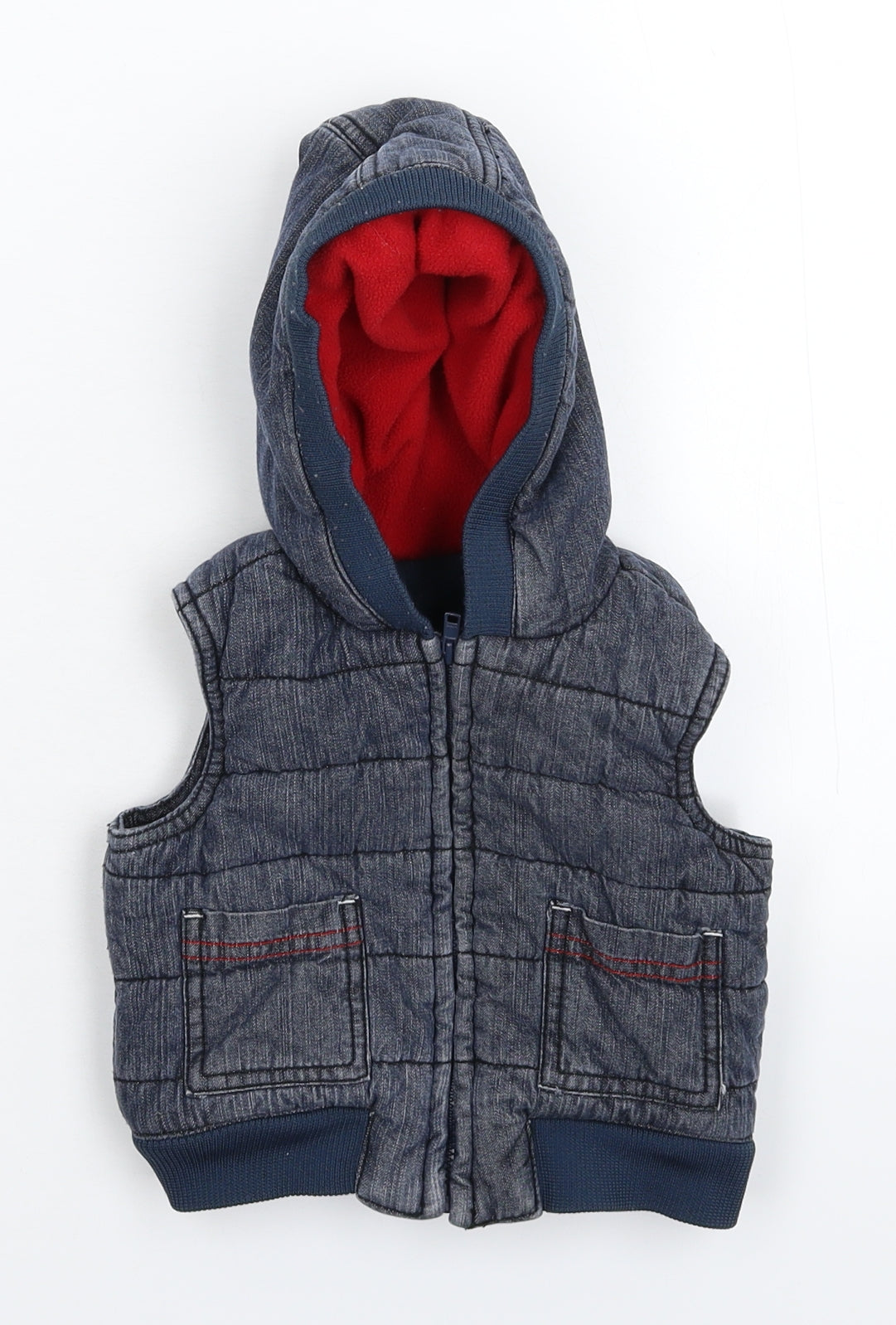 George Baby Blue   Gilet Jacket Size 3-6 Months