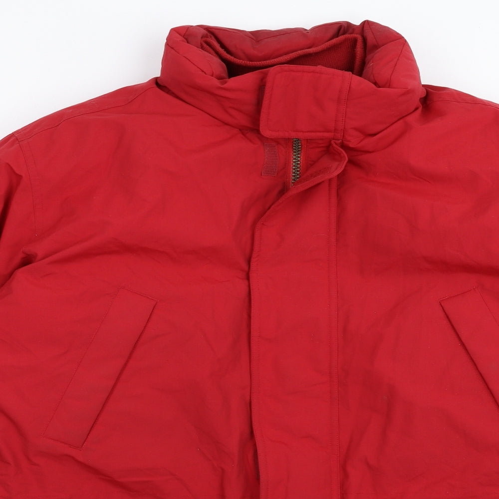Lands' End Mens Red   Jacket Coat Size XL