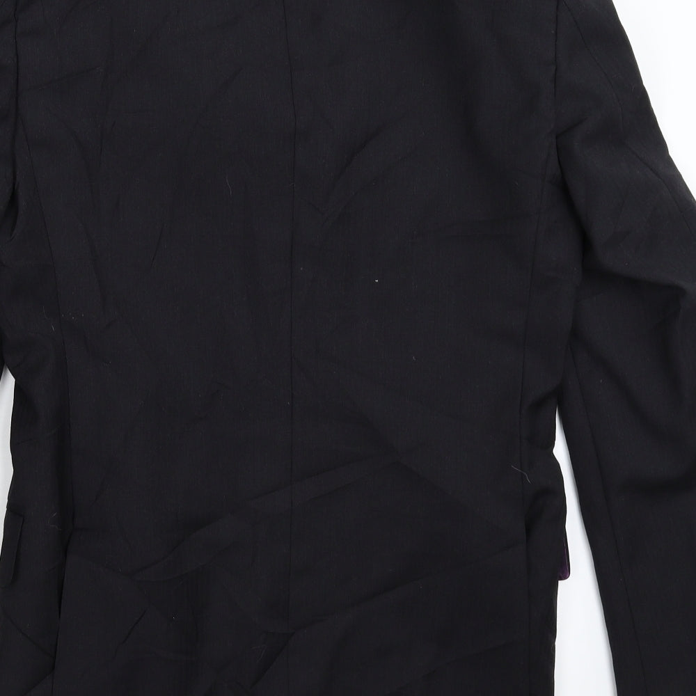 Racing Green Mens Black   Jacket Suit Jacket Size 34