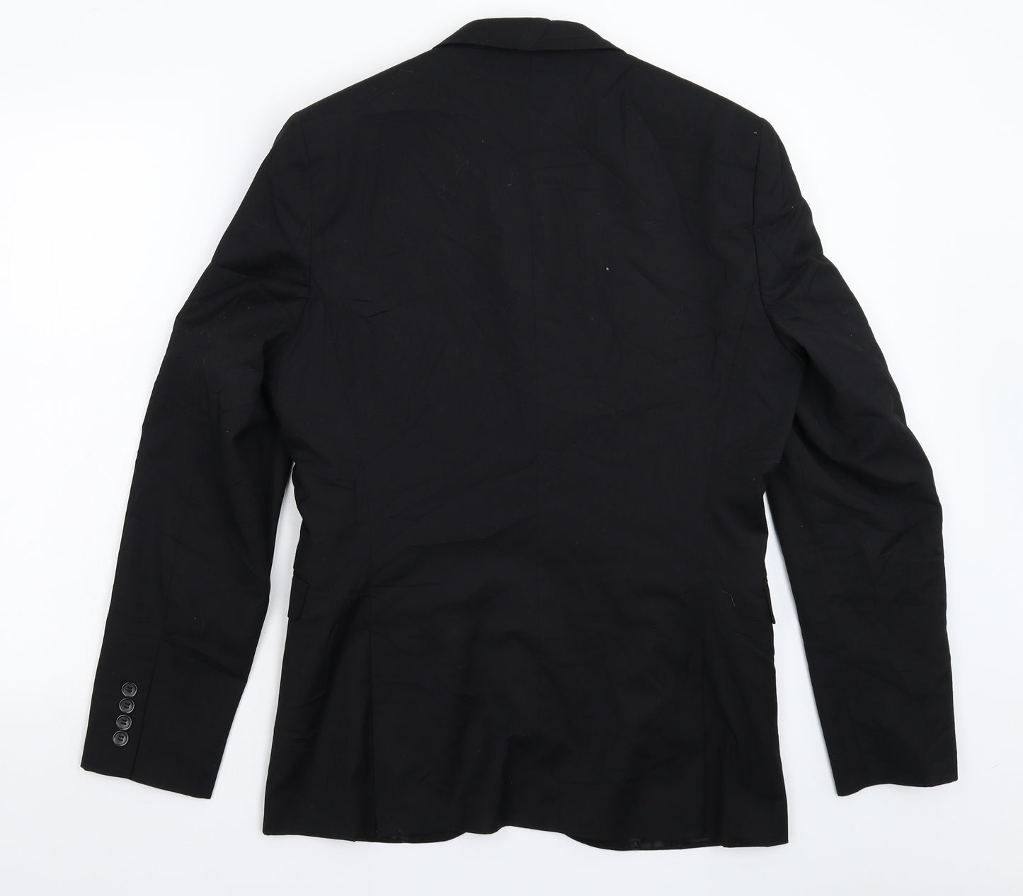 H&M Mens Black   Jacket Suit Jacket Size 38