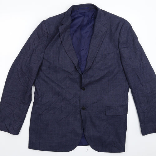 Moss Bros Mens Blue   Jacket Suit Jacket Size 42
