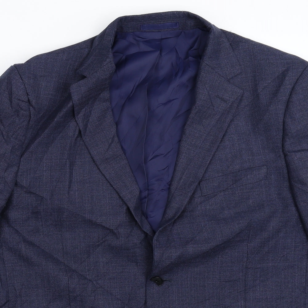 Moss Bros Mens Blue   Jacket Suit Jacket Size 42