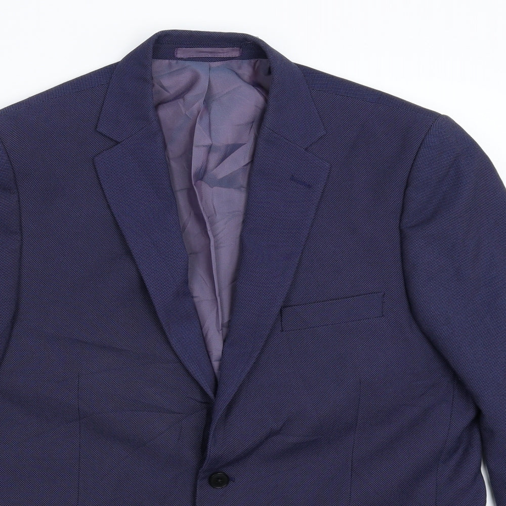 Moss Bros Mens Blue   Jacket Suit Jacket Size 42