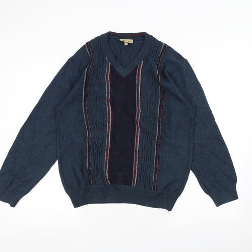 Roberto Carlo Mens Blue   Pullover Jumper Size S