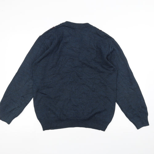 Roberto Carlo Mens Blue   Pullover Jumper Size S