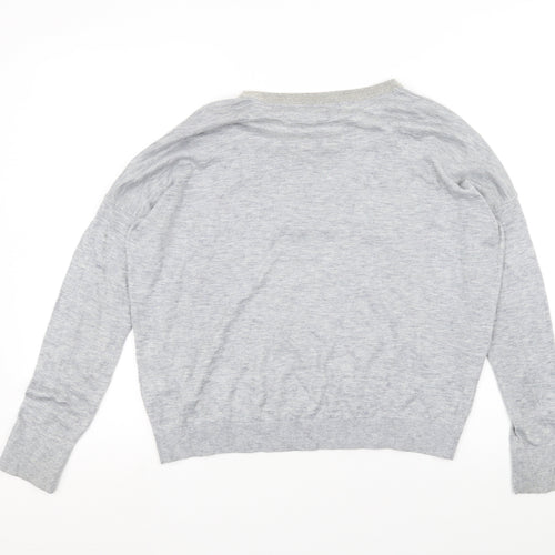 Topshop Womens Grey   Basic T-Shirt Size 6