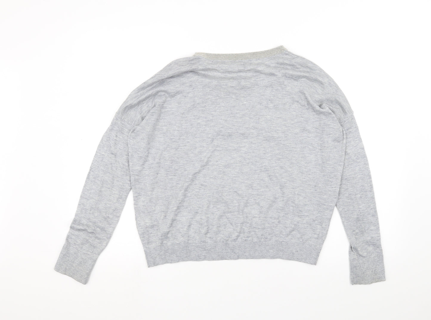 Topshop Womens Grey   Basic T-Shirt Size 6