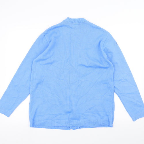 Preworn Womens Blue   Jacket Coatigan Size M