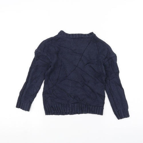Abcd R Girls Blue   Pullover Jumper Size 5 Years
