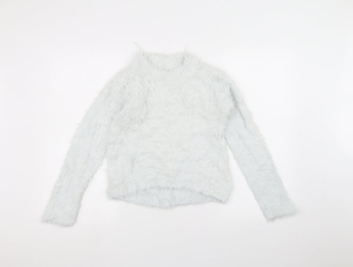 H&M Girls White   Pullover Jumper Size 11-12 Years
