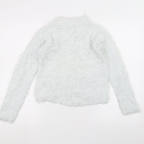 H&M Girls White   Pullover Jumper Size 11-12 Years