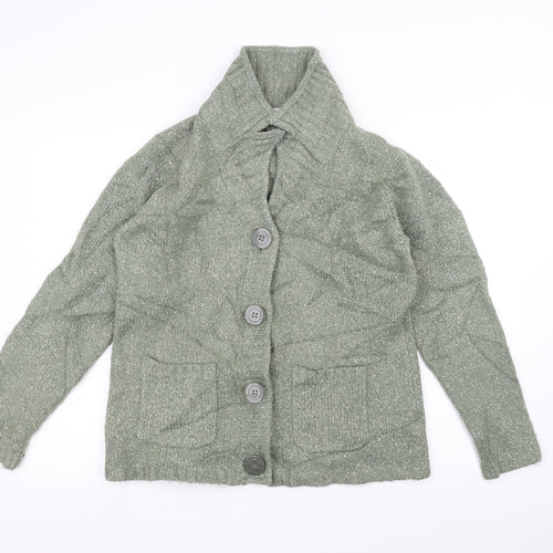 EWM Womens Green   Jacket Coatigan Size M