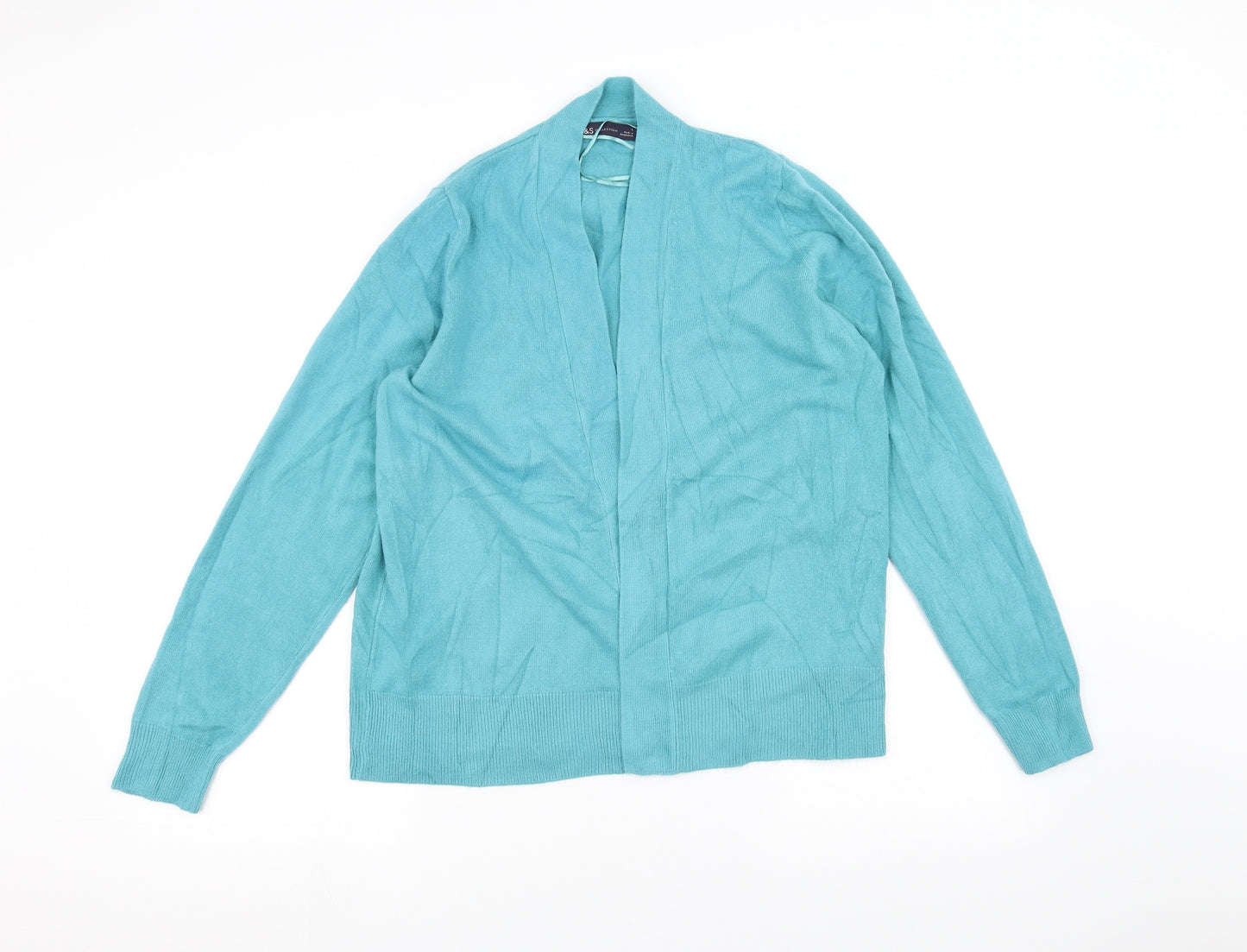 Marks and Spencer Womens Blue   Cardigan Jumper Size L