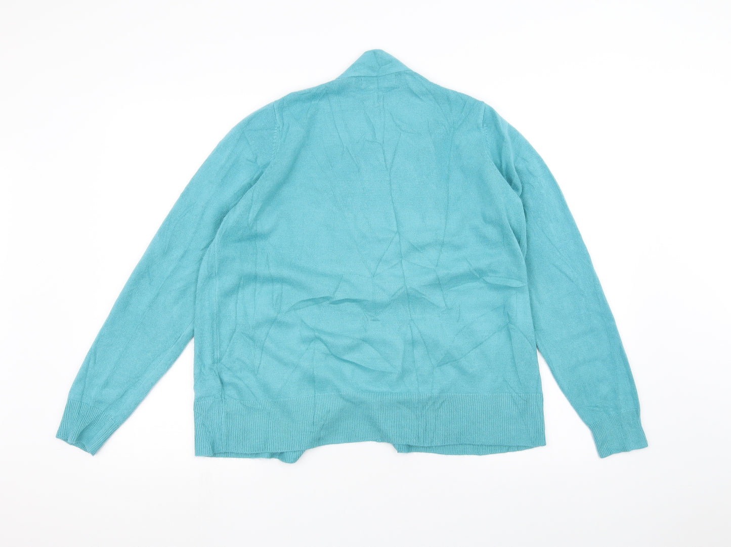 Marks and Spencer Womens Blue   Cardigan Jumper Size L