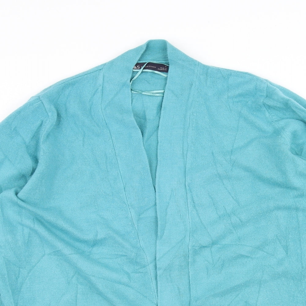 Marks and Spencer Womens Blue   Cardigan Jumper Size L