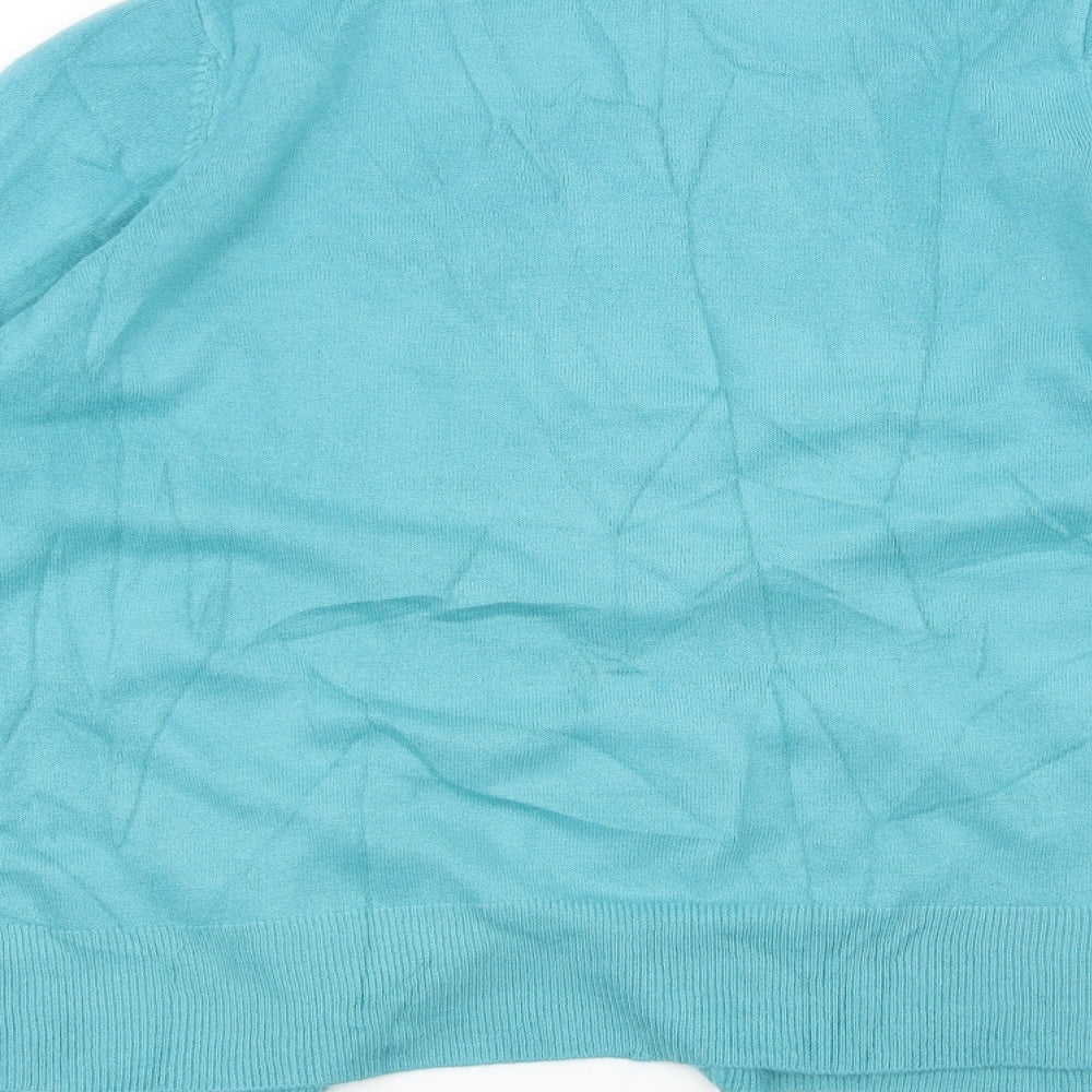 Marks and Spencer Womens Blue   Cardigan Jumper Size L