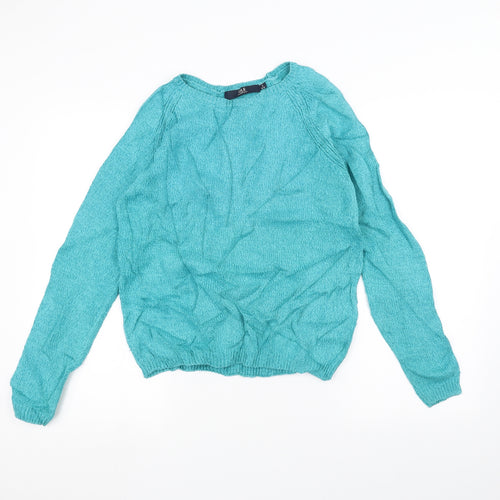 ISLE Womens Blue   Pullover Jumper Size S