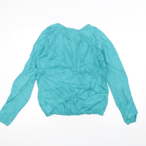 ISLE Womens Blue   Pullover Jumper Size S