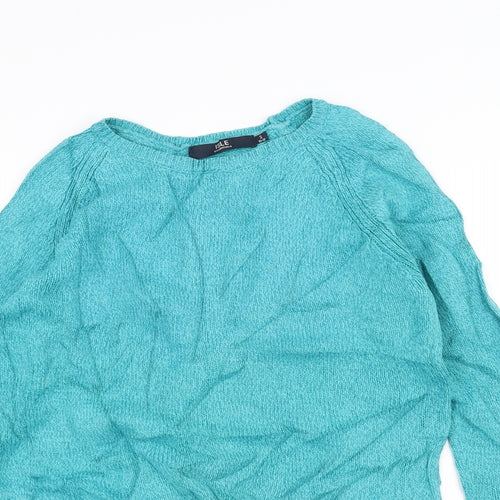 ISLE Womens Blue   Pullover Jumper Size S