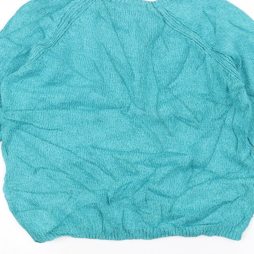 ISLE Womens Blue   Pullover Jumper Size S