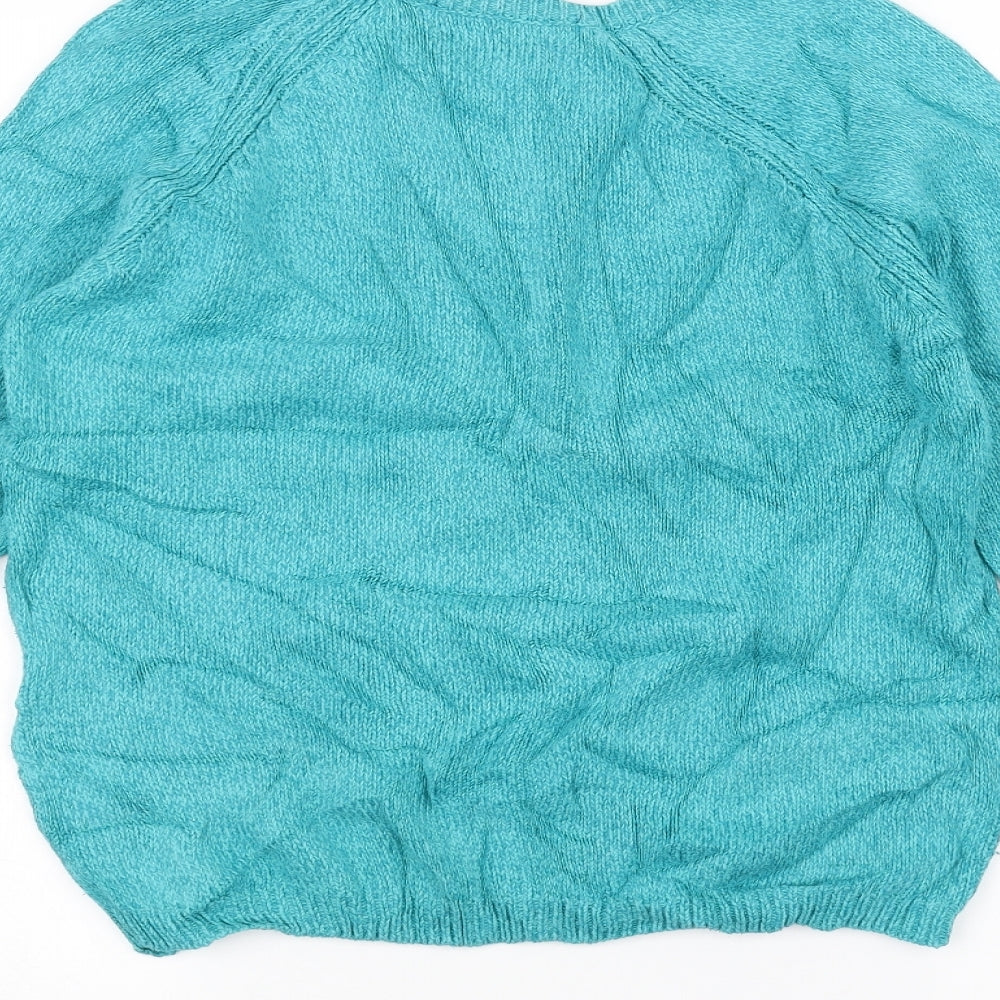 ISLE Womens Blue   Pullover Jumper Size S